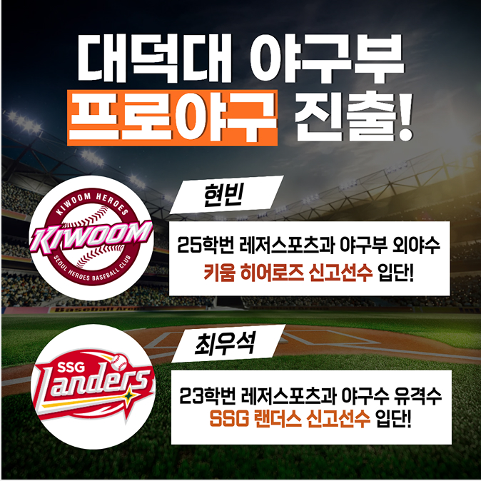 대덕대 야구부 프로야구 진출